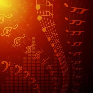 Musical background Stock Illustration