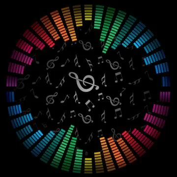 Musical background Illustrazione stock