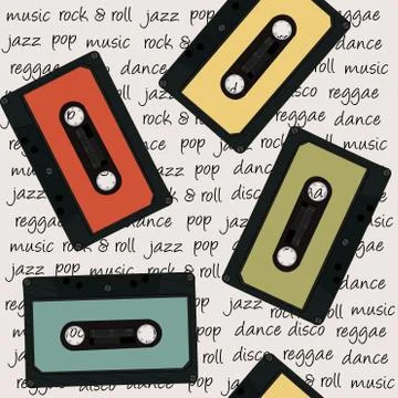 Musical background Stock Illustration