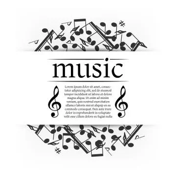 Musical background Stock Illustration