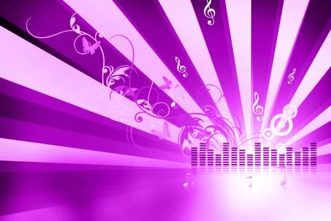 Musical background Stock Illustration