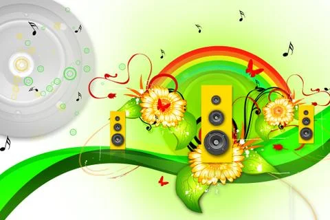 Musical background Stock Illustration