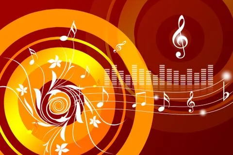 Musical background Stock Illustration
