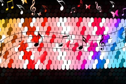 Musical background Stock Illustration