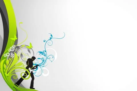 Musical background Stock Illustration