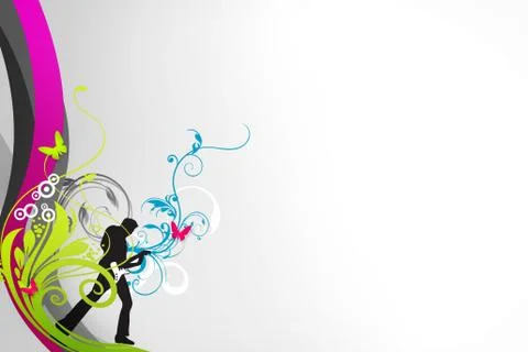 Musical background Stock Illustration