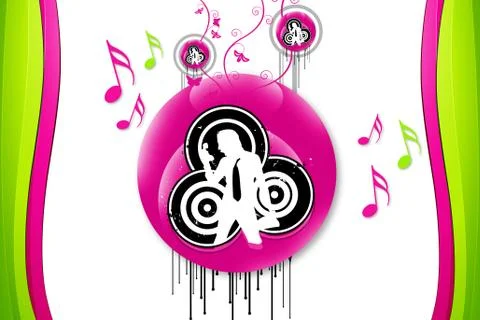 Musical background Stock Illustration