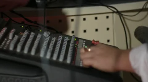 Musical control panel Stock Footage