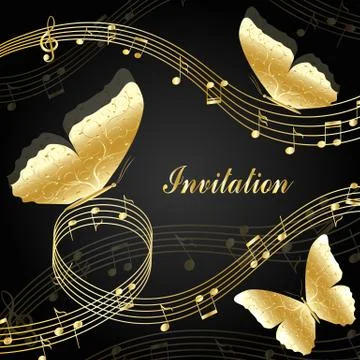 Musical design elements Illustrazione stock