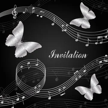 Musical design elements 스톡 일러스트