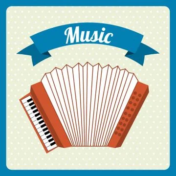 Musical design over dotted background vector illustration イラスト素材
