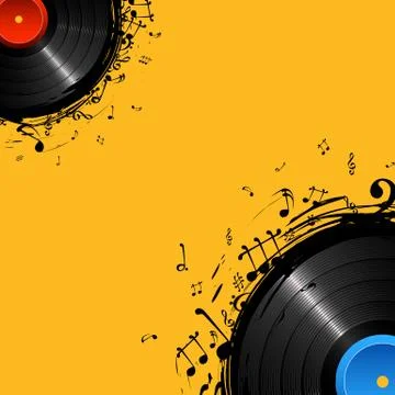 Musical Disc Stock Illustration