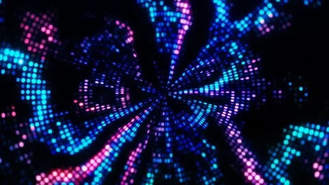 Musical disco ball pattern iridescent with blue and pink glow. Stock Footage 295282753