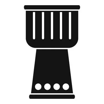 Musical drum icon simple vector. Kit instrument Stock Illustration