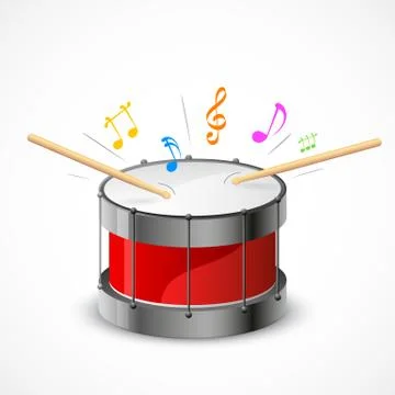 Musical Drum Stock Illustration