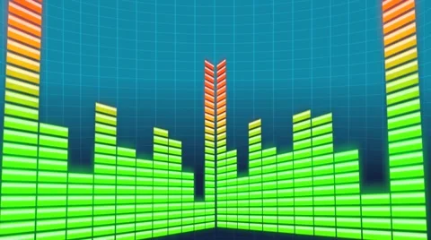 Musical equalizer loop Stock Footage 41141688