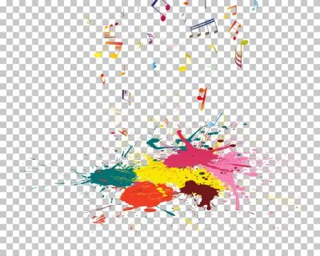 Musical grunge background Stock Illustration