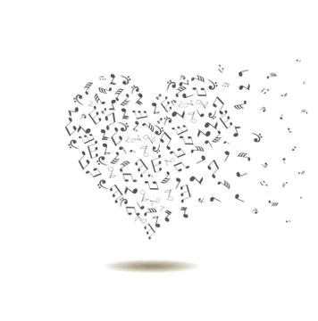 Musical Heart Stock Illustration
