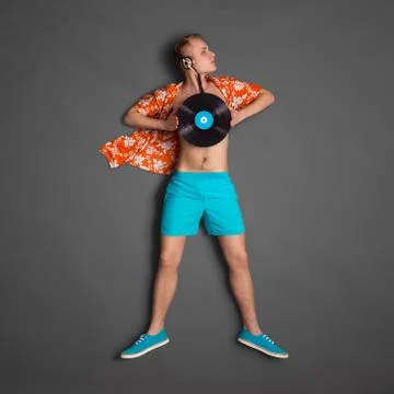Musical hero. Stock Photos