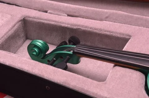 Musical instrument violin. Tool elements Stock Photos