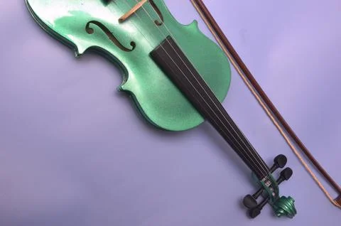 Musical instrument violin. Tool elements Stock Photos
