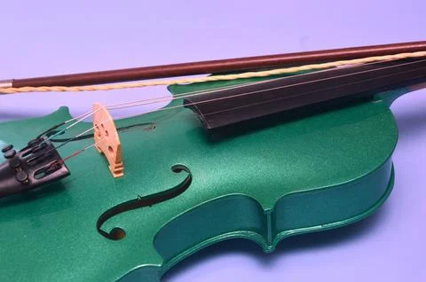 Musical instrument violin. Tool elements Stock Photos