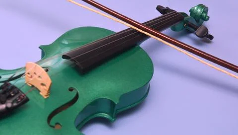 Musical instrument violin. Tool elements Stock Photos