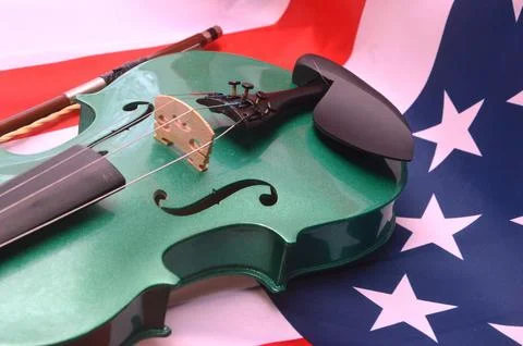 Musical instrument violin. Tool elements 写真素材