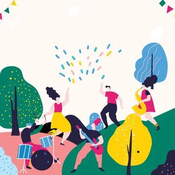 Musical Instruments Arrangement Stock Illustration