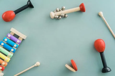 Musical instruments collection Stock Photos