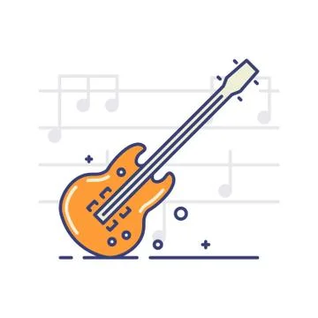 Musical instruments icons Stock Illustration