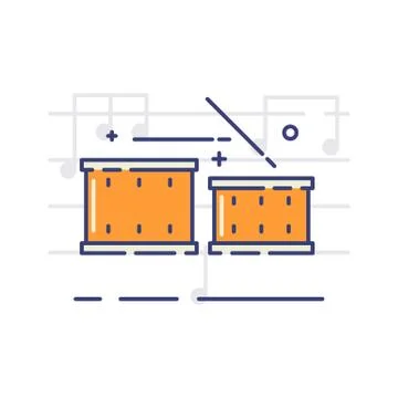 Musical instruments icons Stock Illustration