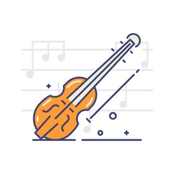 Musical instruments icons Stock Illustration