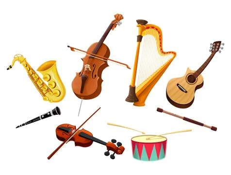 Musical instruments Stock Illustration