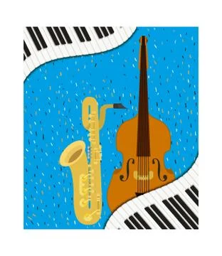 Musical instruments isolated icon Stock Illustration
