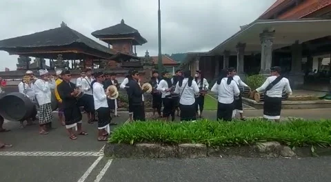 Musical in Kuningan Tample Stock Footage 237366219