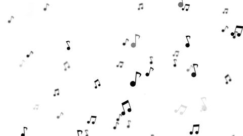 Musical Note Background animation Video stock 81531993