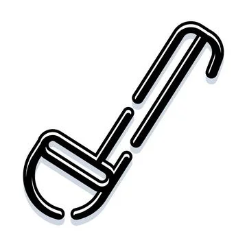 Musical note design symbolizing sound, rhythm, and melody Stock Illustration
