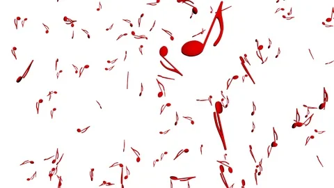 Musical note in explosion and implosion Stock Footage 112834077