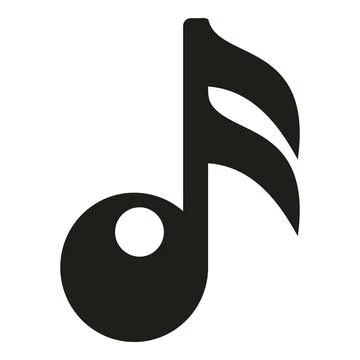Musical note expressing rhythm, melody, song concept Stock Illustration