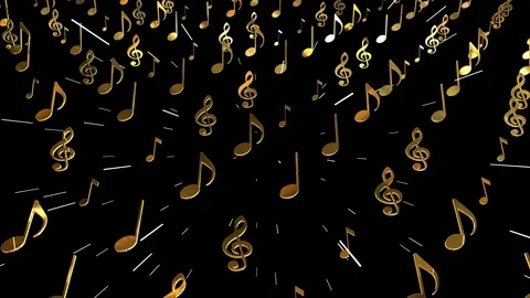 Musical note Stock Footage 124392735