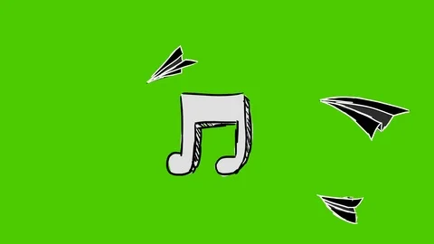 Musical Note - Hand-Drawn Animation - Pa... | Stock Video | Pond5
