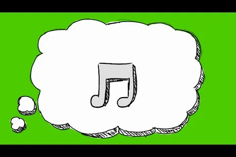 Musical Note - Hand-Drawn Animation - Th... | Stock Video | Pond5
