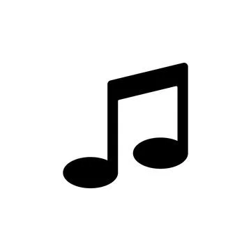 Musical note icon. Element of minimalistic icon for mobile concept and web apps Illustrazione stock