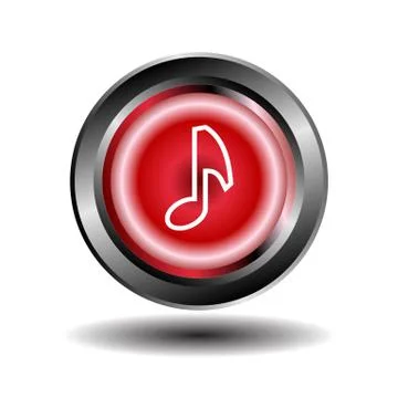 Musical note icon Stock Illustration