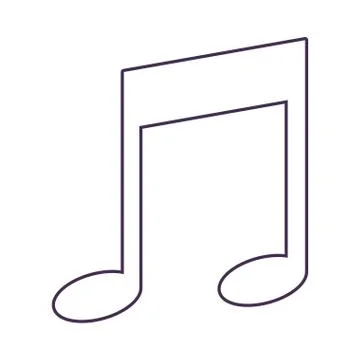 Musical note icon Illustration