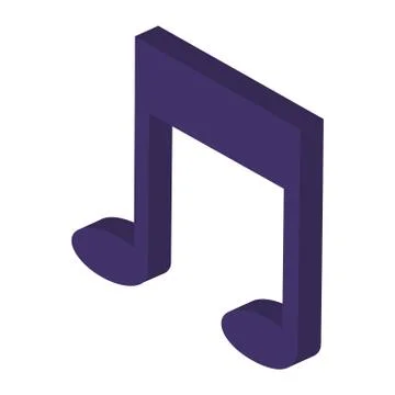 Musical note icon Stock Illustration