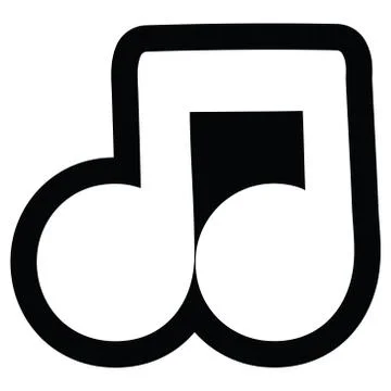 Musical note icon Stock Illustration