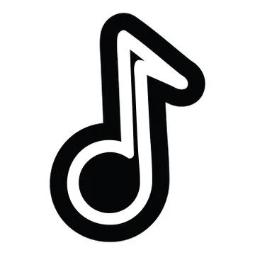 Musical note icon Stock Illustration