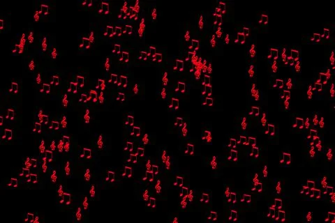 Musical note shape rhythm color particle CG background wallpaper Stock Illustration